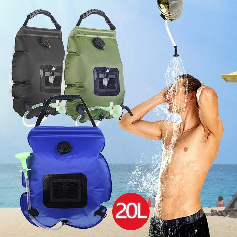 Ducha portátil OZtrail ADVENTURER SOLAR SHOWER 20L - azul – Camping Sport